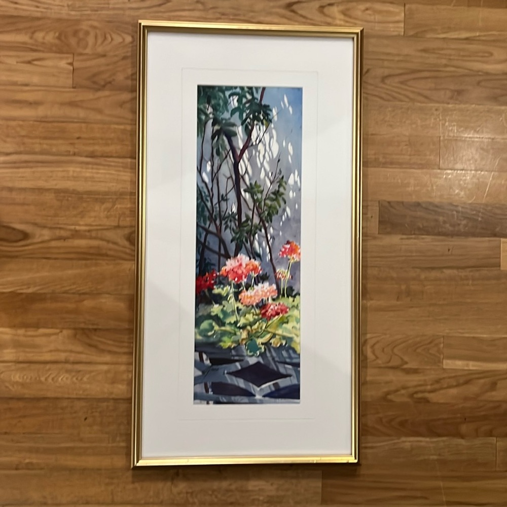 “Geranium Planter” by Carolyn Grose W5503